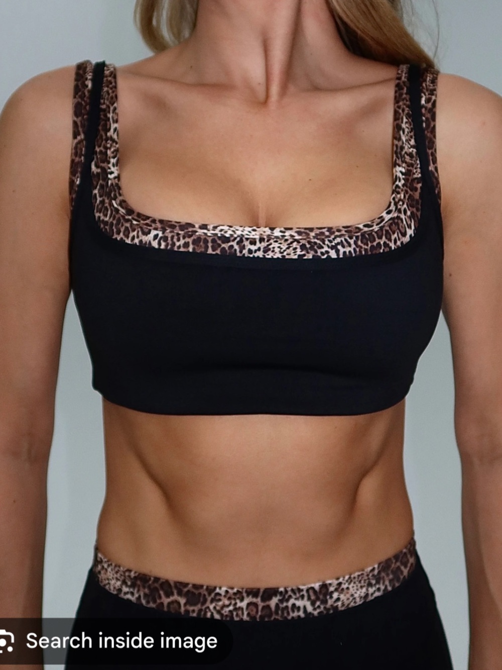 Liaison The Label Black and Wild Side Double Layered Core Bra Size XL